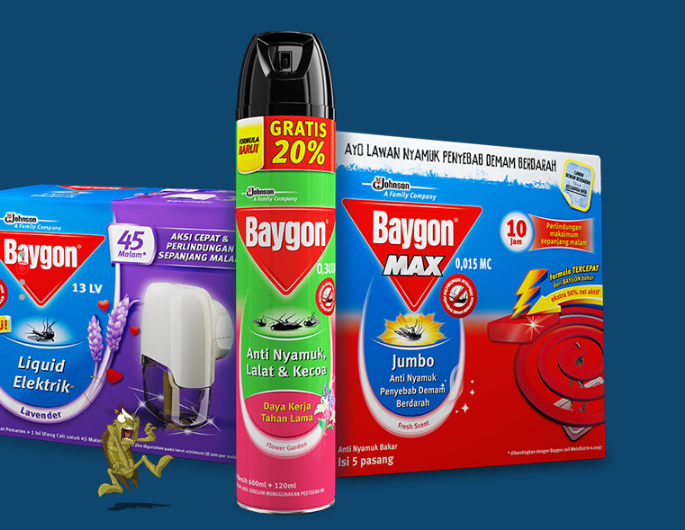 Gambar 1 - Produk-produk yang ditawarkan oleh Baygon