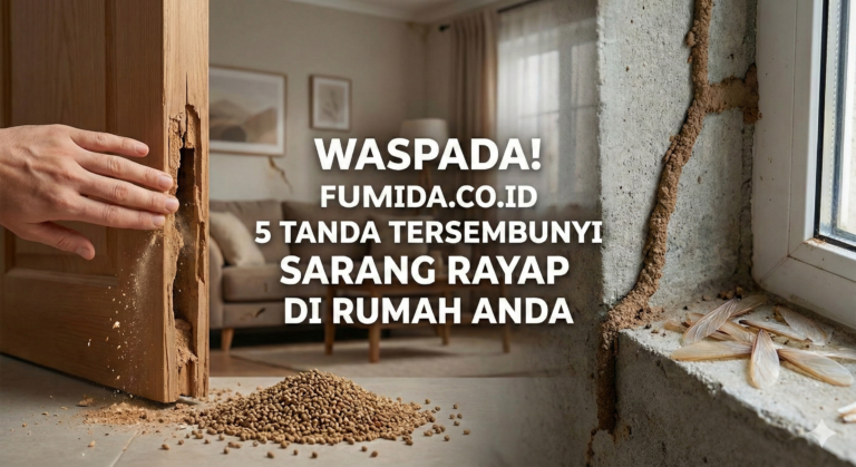 tanda-tanda keberadaan sarang rayap pada kayu dan dinding rumah