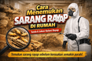 cara menemukan sarang rayap di rumah dan tanda koloni rayap